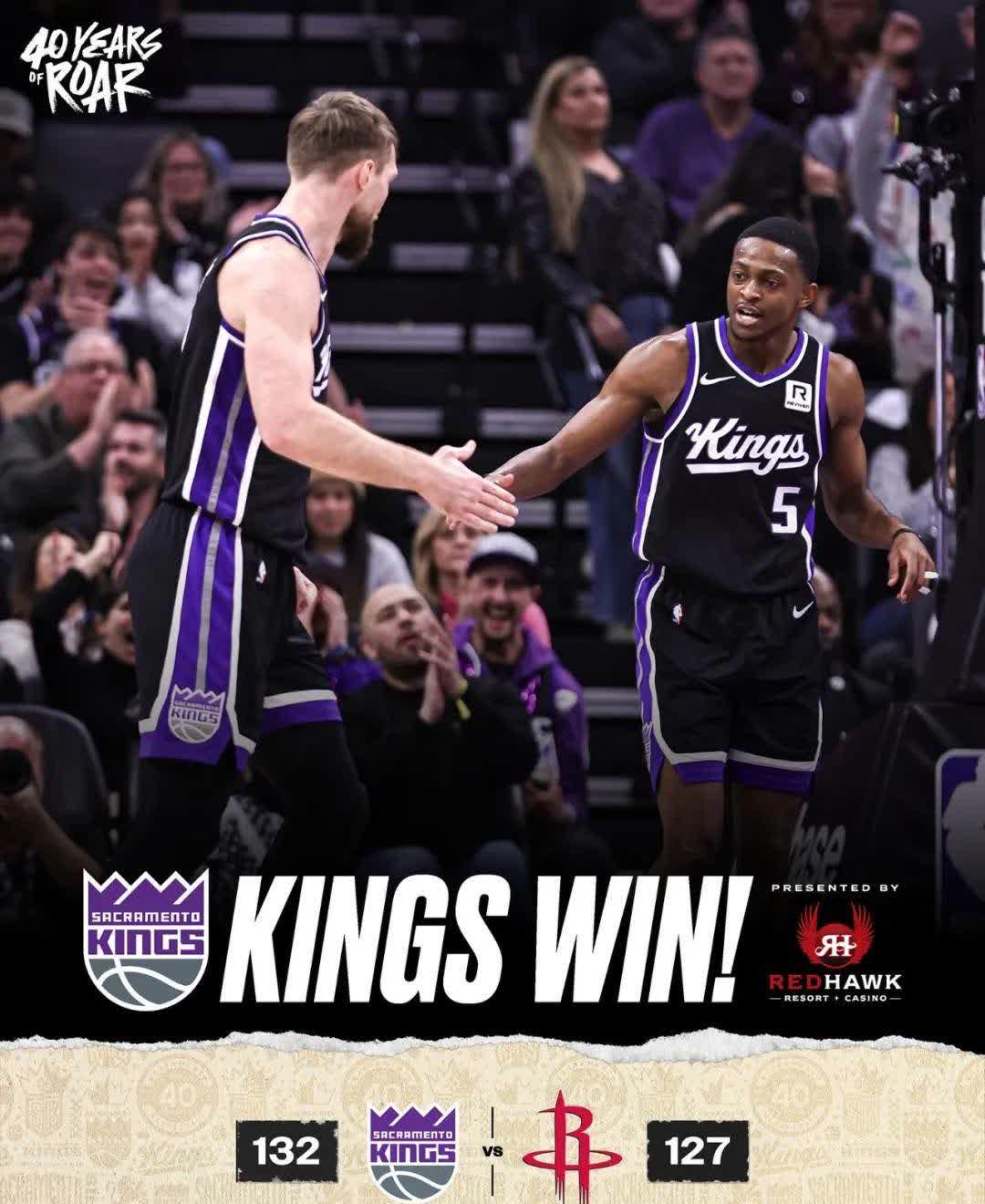 火箭主场击败国王,取得六连胜 火箭主场击败国王,取得六连胜